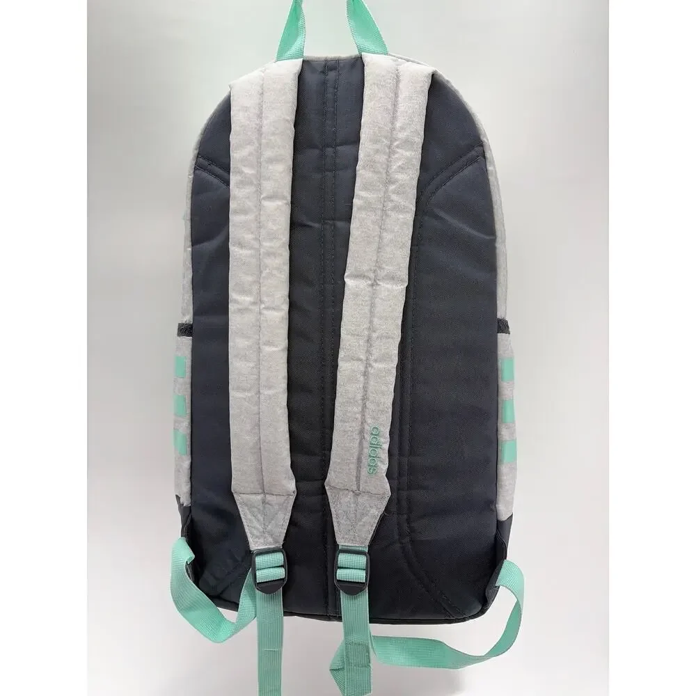 Adidas Grey and Teal Core Backpack